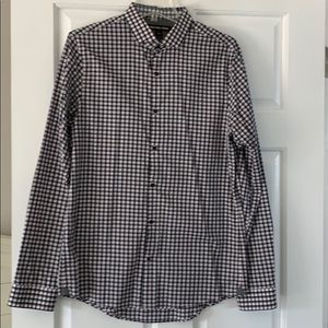Michael Kors plaid button up shirt size medium.